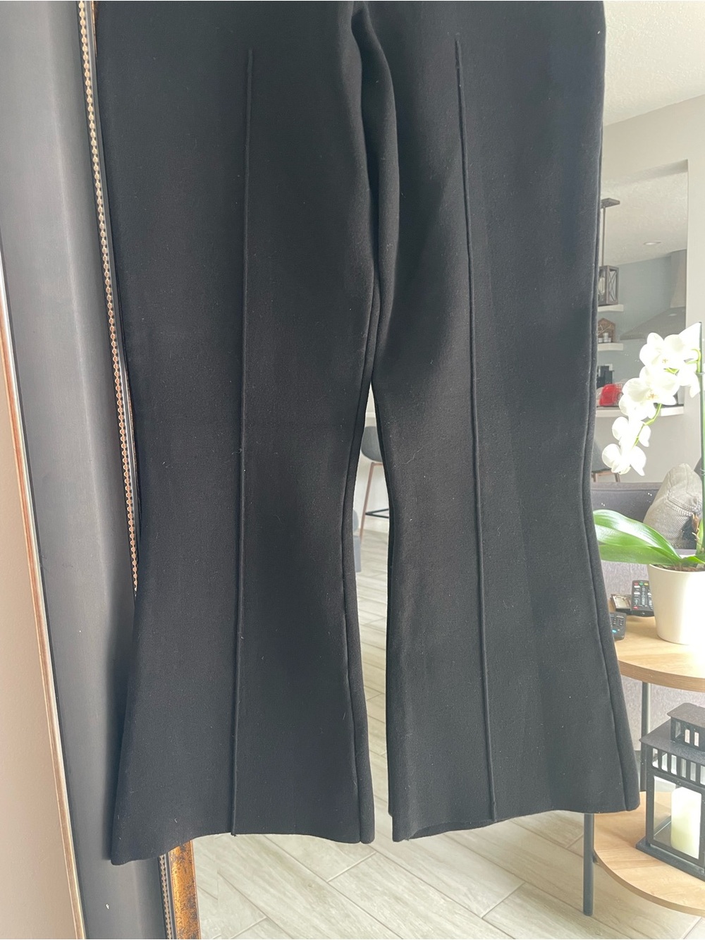 J.Crew Women’s XS Black High Rise Flare Stretch Ponte Pants - Picture 3 of 6